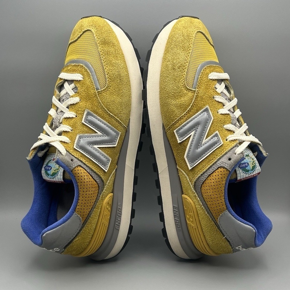 New Balance 574 x Bodega Legacy Arrival Yellow Blue Retro - Men's Size 12 USED - Picture 6 of 9